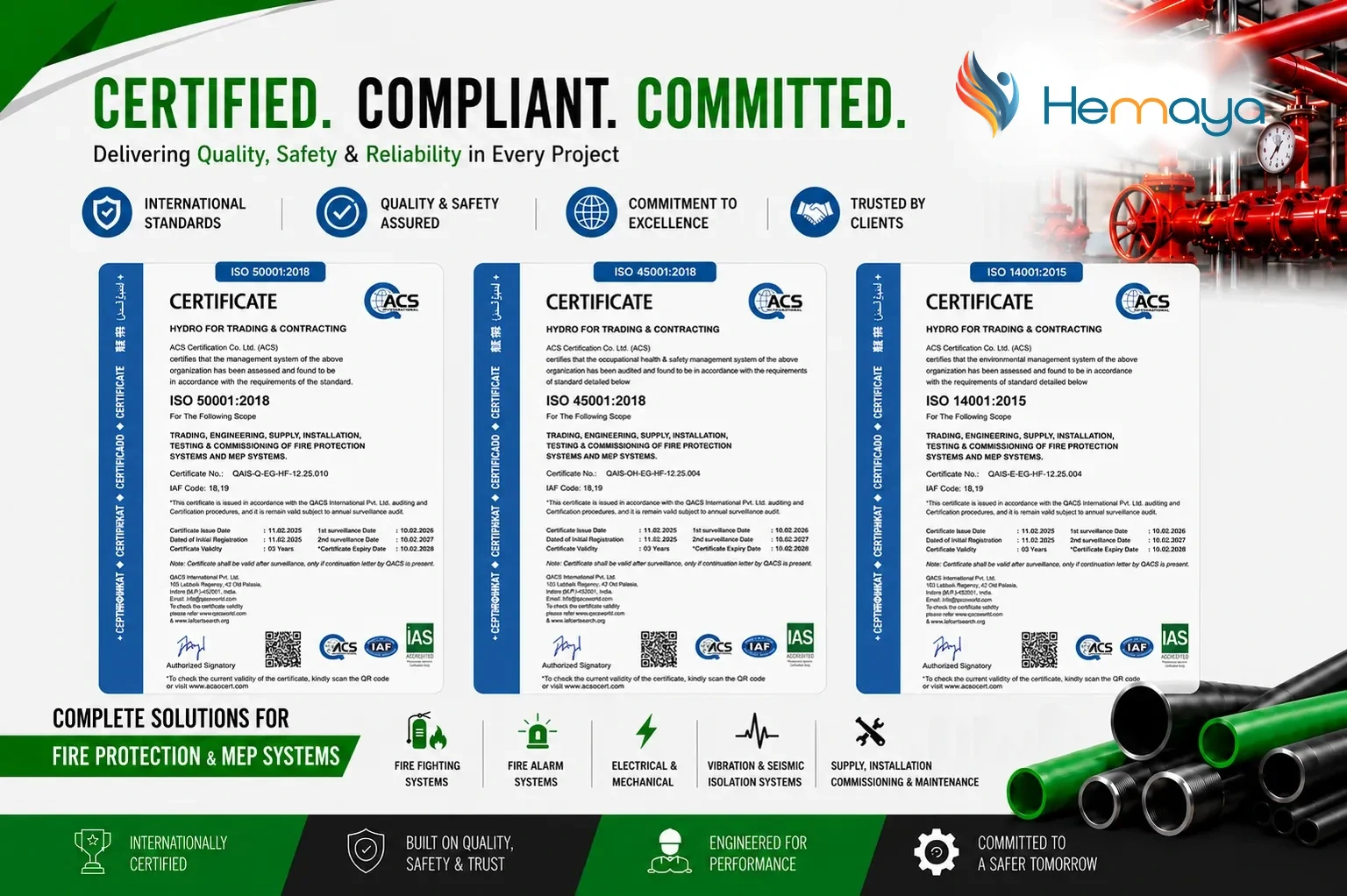 Hemaya — certification poster.